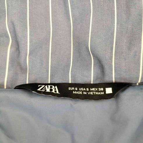ザラ ZARA ストライプドローストリングジャケット メンズ import:S