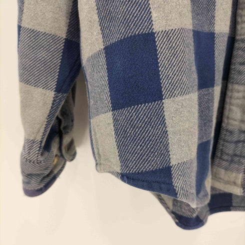 00S GUIDE SERIES ガイドシリーズ ヘビーネルシャツ ヘビネル ブロックチェック L/S コットンシャツ メンズ import:XL