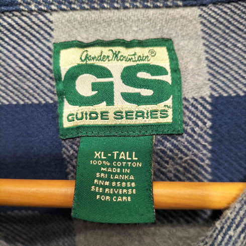 00S GUIDE SERIES ガイドシリーズ ヘビーネルシャツ ヘビネル ブロックチェック L/S コットンシャツ メンズ import:XL