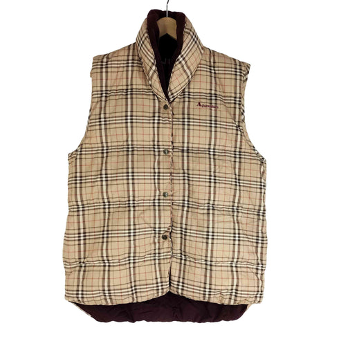 アクアスキュータム AQUASCUTUM チエック ダウンベスト レディース import:L
