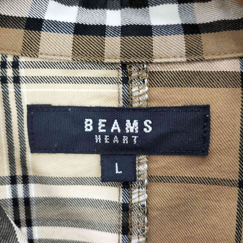 ビームスハート BEAMS HEART チェック柄 切り替え ボタンシャツ メンズ JPN:L