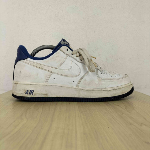 ナイキ NIKE AIR FORCE 1 07 WHITE DEEP ROYAL BLUE メンズ JPN:26.5