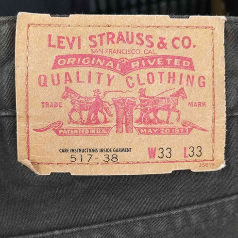 リーバイス Levis 517 セミフレアパンツ メンズ 33×33