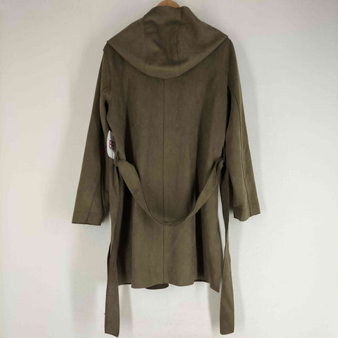 ザラ ZARA FAUX SUEDE JACKET フェイク スウェード ドレープ ガウン ジャケット レディース import:S