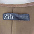 ザラ ZARA FAUX SUEDE JACKET フェイク スウェード ドレープ ガウン ジャケット レディース import:S