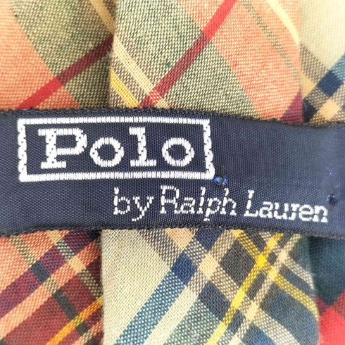 ポロバイラルフローレン Polo by RALPH LAUREN スモールポニー刺繍 チェック ネクタイ メンズ