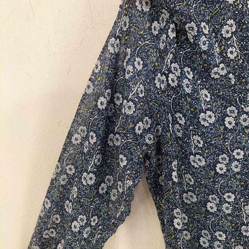 ローラアシュレイ LAURA ASHLEY 小花柄 ウエストベルト プリーツワンピース レディース JPN:13号