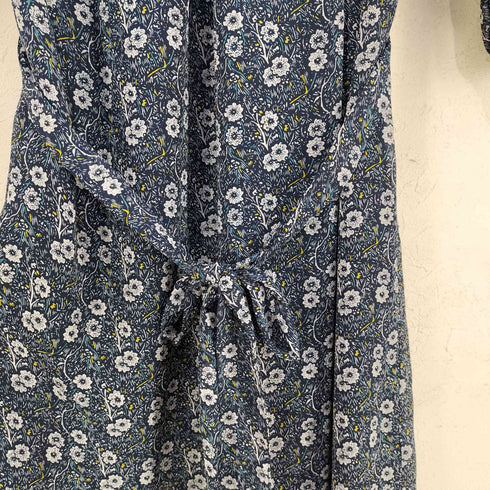 ローラアシュレイ LAURA ASHLEY 小花柄 ウエストベルト プリーツワンピース レディース JPN:13号