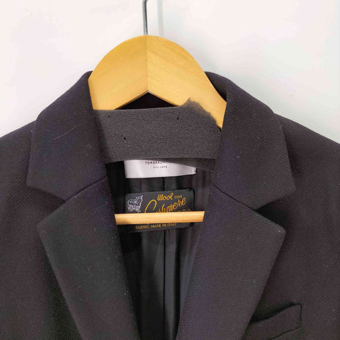 マカフィー MACPHEE MADE IN ITALY カシミア混 ウールチェスターコート レディース
