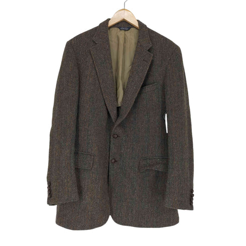 ハリスツイード Harris Tweed MADE IN USA ウールツイードテーラードジャケット メンズ
