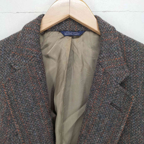 ハリスツイード Harris Tweed MADE IN USA ウールツイードテーラードジャケット メンズ