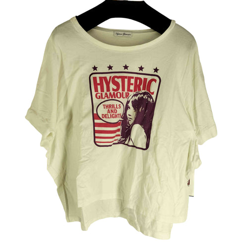 ヒステリックグラマー HYSTERIC GLAMOUR Y2K THRILLS AND DELIGHTS ヒスガール プリント S/S クロップド Tシャツ レディース FREE