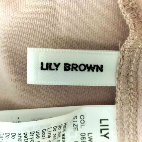 リリーブラウン Lily Brown カップインシアードッキングワンピース レディース FREE