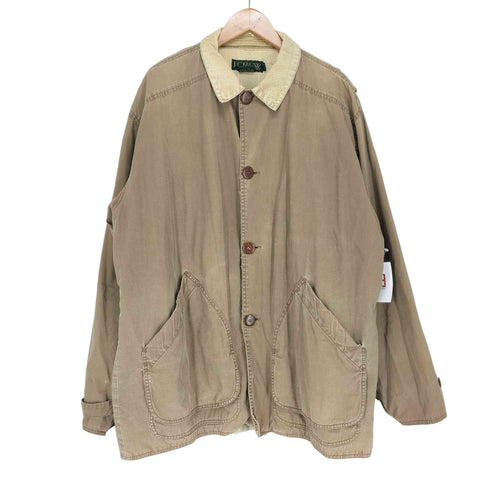 ジェイクルー J.CREW 90s 巨人タグ 裏地チェック襟袖コーデュロイジャケット メンズ JPN:L