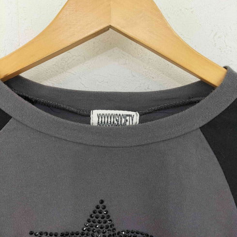 Mosaic Society Black star tee ラグランロングスリーブTシャツ Y2K レディース FREE