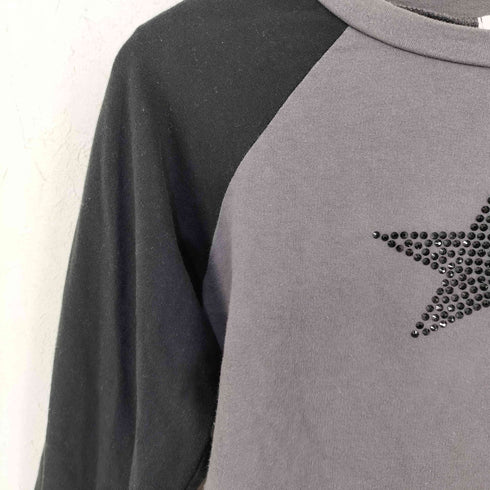 Mosaic Society Black star tee ラグランロングスリーブTシャツ Y2K レディース FREE
