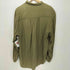 90S I.O.U. Authentic レーヨン ギャザーデザイン L/Sシャツ メンズ import:L