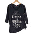 オゾンロックス OZONE ROCKS 銀箔 プリント 裾ギャザーデザイン L/S カットソー Y2K レディース JPN:M