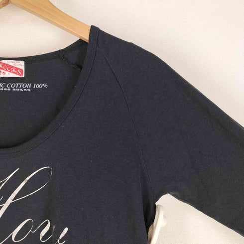 オゾンロックス OZONE ROCKS 銀箔 プリント 裾ギャザーデザイン L/S カットソー Y2K レディース JPN:M