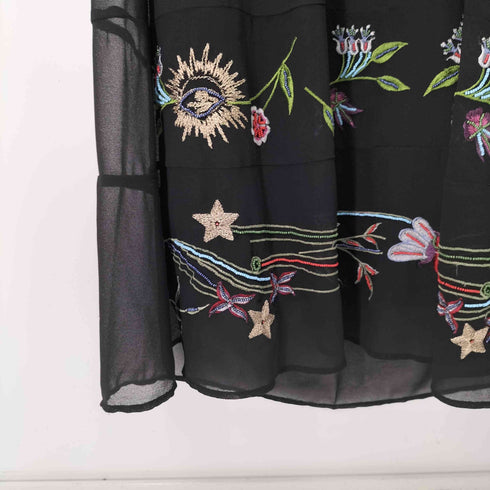 デシグアル Desigual ルレックス刺繍シフォンワンピース レディース EUR:38