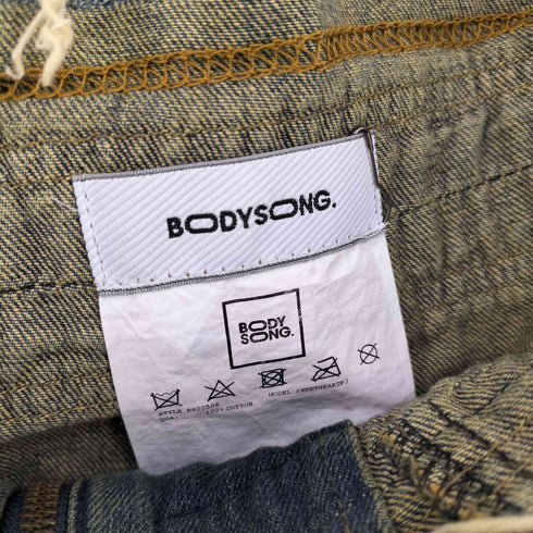 ボディソング BODY SONG. SWEETHEARTP J リメイク バックプリント オーバーサイズデニムペインターパンツ メンズ