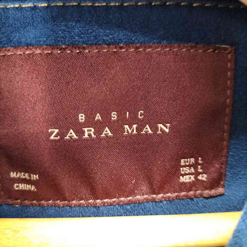 ザラマン ZARA MAN ジップアップスウェードジャケット メンズ import:L