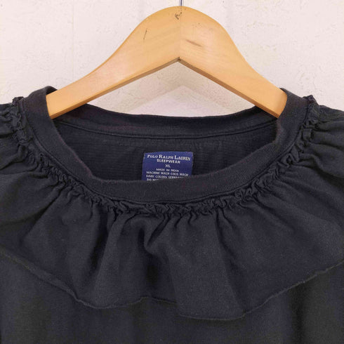 ポロラルフローレン POLO RALPH LAUREN 襟フリル ポニー刺繍 リメイク加工 リネン混カットソー レディース JPN:XL