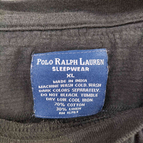 ポロラルフローレン POLO RALPH LAUREN 襟フリル ポニー刺繍 リメイク加工 リネン混カットソー レディース JPN:XL