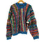 クージー COOGI 90S PURE NEW WOOL マルチカラー 総柄 3D ニット メンズ import:S