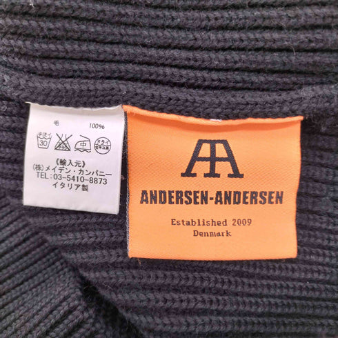 アンデルセンアンデルセン ANDERSEN-ANDERSEN 5GG THE NAVY CREW NECK LIGHT 畦編み クルーネック ニット サムホール メンズ import:XS