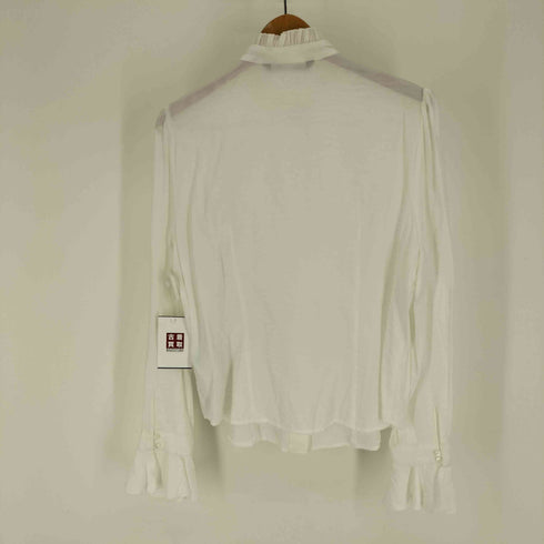 ザラ ZARA Long Sleeve Ruffle Blouse ワッフル フリル ブラウス レディース import:L