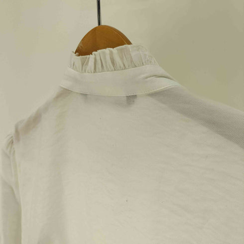 ザラ ZARA Long Sleeve Ruffle Blouse ワッフル フリル ブラウス レディース import:L