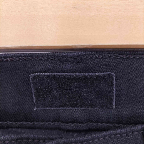 マザー mother INSIDER CROP STEP FRAY ブラックデニムパンツ レディース 27