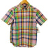 ラルフローレン RALPH LAUREN マルチチェック柄ボタンダウンS/Sシャツ レディース M