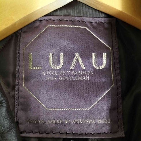 LUAU A-2型 裏地キルティング レザージャケット メンズ import:L