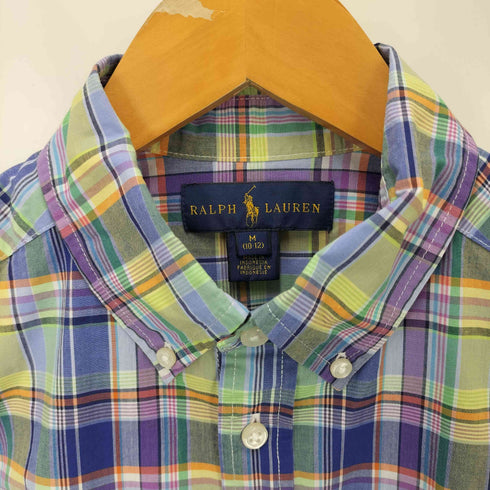 ラルフローレン RALPH LAUREN 半袖ボタンダウンS/Sシャツ レディース M