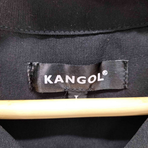 カンゴール KANGOL フロントロゴ刺繍 オープンカラーシャツ メンズ import:L
