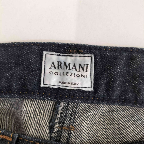 アルマーニコレツィオーニ ARMANI COLLEZIONI MADE IN ITALY ブーツカット インディゴデニムパンツ ラメ Y2K レディース 40