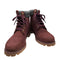 ティンバーランド Timberland Premium 6 Inch Double Collar Waterproof Burgundy Nubuck PRIMALOFT メンズ JPN:30
