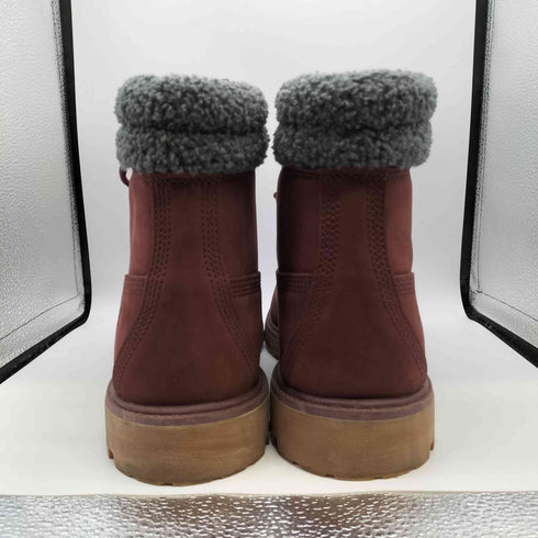 ティンバーランド Timberland Premium 6 Inch Double Collar Waterproof Burgundy Nubuck PRIMALOFT メンズ JPN:30