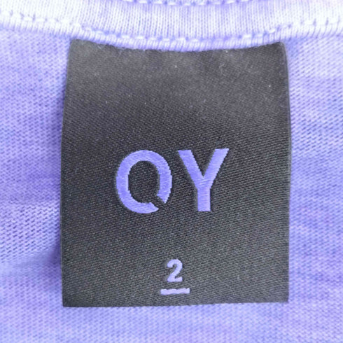 オーワイ OY PIGMENT PINTUCK LOGO T-PURPLE メンズ JPN:2