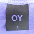 オーワイ OY PIGMENT PINTUCK LOGO T-PURPLE メンズ JPN:2