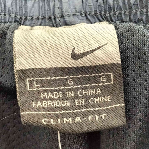 ナイキ NIKE 00S グレータグ CLIMA FIT スウッシュ ロゴ 刺繍 裏地メッシュ 裾ドローコード ポリ パンツ 2002年製 メンズ JPN:L