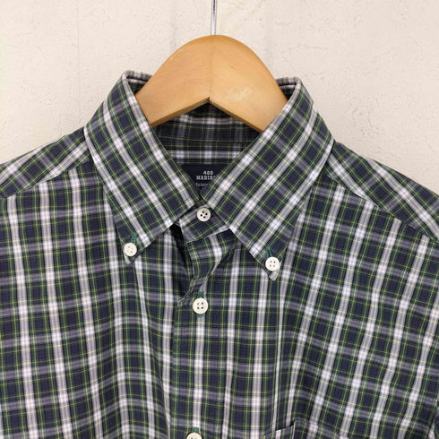 メーカーズシャツカマクラ Makers Shirt 鎌倉 400 MADISON BDマドラスチェックシャツ ドレスゴードン メンズ 14 1/2-32