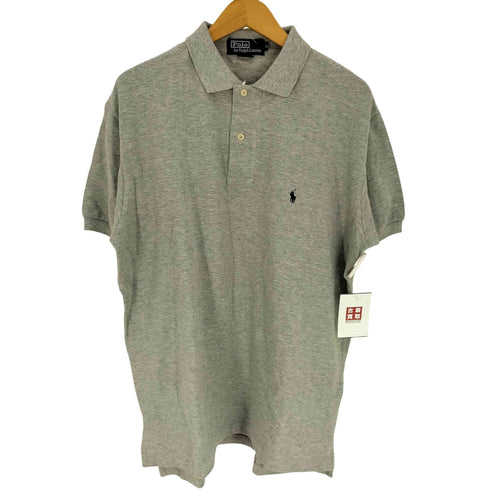ポロバイラルフローレン Polo by RALPH LAUREN USA製 CLASSICS クラシック ポニー刺繍 袖リブ ポロシャツ メンズ import:M