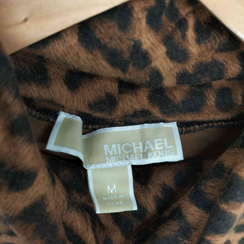 マイケルコース Michael Kors レオパード柄半袖タートルネック レディース JPN:M