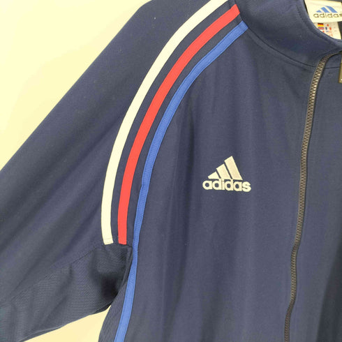 アディダス adidas 00S パフォーマンス ロゴ 刺繍 アーム スリーストライプ トラックジャケット ジャージ 2000年製 メンズ XXO
