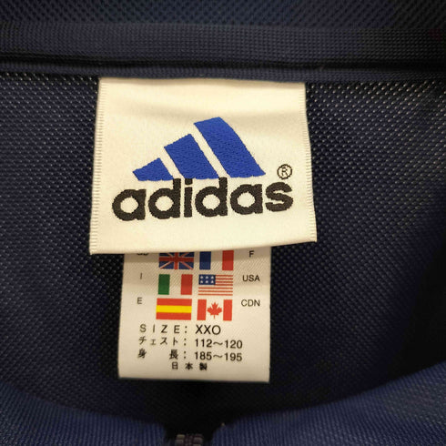 アディダス adidas 00S パフォーマンス ロゴ 刺繍 アーム スリーストライプ トラックジャケット ジャージ 2000年製 メンズ XXO