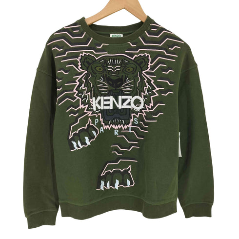 ケンゾーパリス KENZO PARIS Geo Tiger Relaxed Sweatshirt ジオ タイガー クルーネックスウェット レディース JPN:S