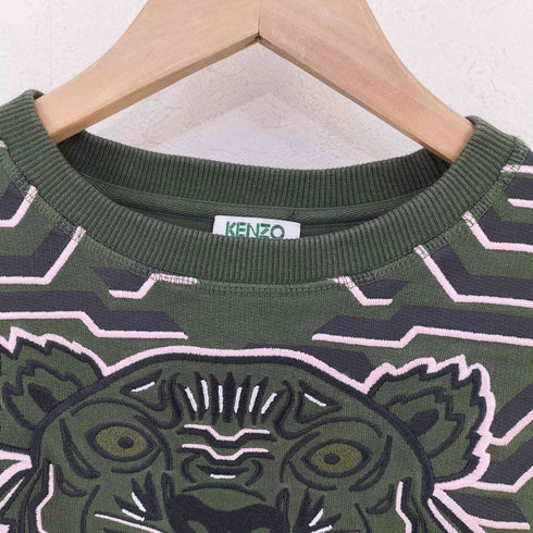 ケンゾーパリス KENZO PARIS Geo Tiger Relaxed Sweatshirt ジオ タイガー クルーネックスウェット レディース JPN:S